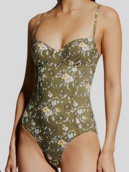 Tory Burch Other - NWT| Tory Burch Olive Green Floral One-Piece Swimsuit